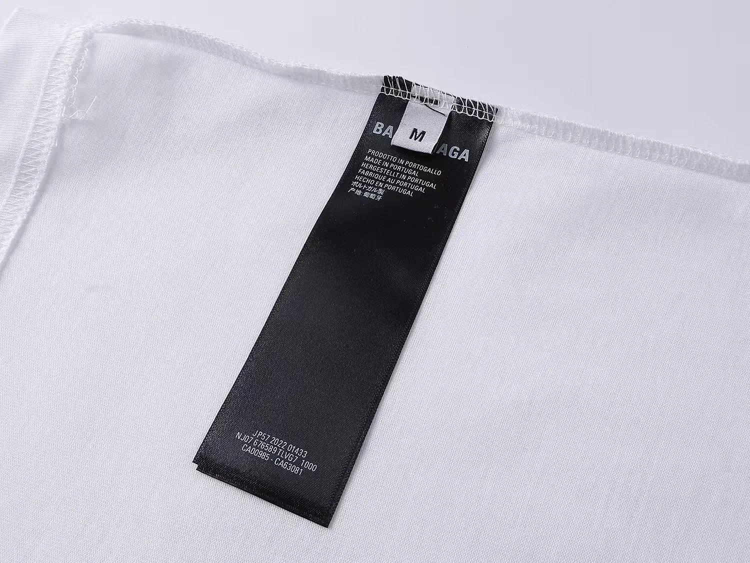 # 25SS Classic LOGO # BALENCI*GA # 260g * 1 1 + os Same Style！！ ：3263# Sizes：xs-L ： 2 （White.Black）